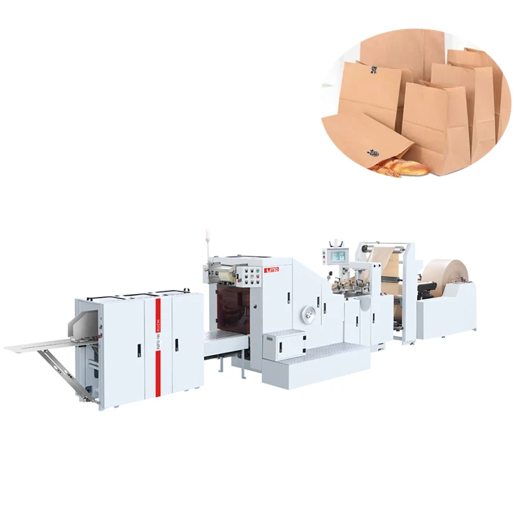 RZFD-190 Grocery Paper Bag Making Machine, Machine Made Paper Bag
