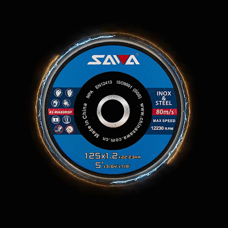 125x1.2x22.23mm Aluminum Oxide Cut Off Wheel Steel Cutting Discs