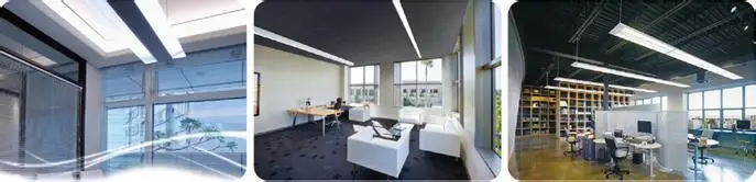 Residential Lighting T5 Twin Tube Light Fluorescent Ceiling Light Fixture with Aluminum Mirror Reflector