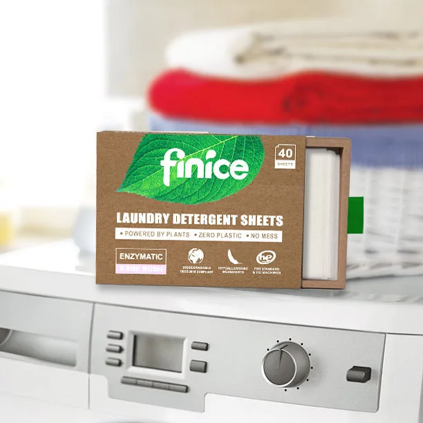 Finice FNC765 Free Sample Finice Bulk Eco Friendly Soap Washing Fragrance Laundry Detergent Sheets