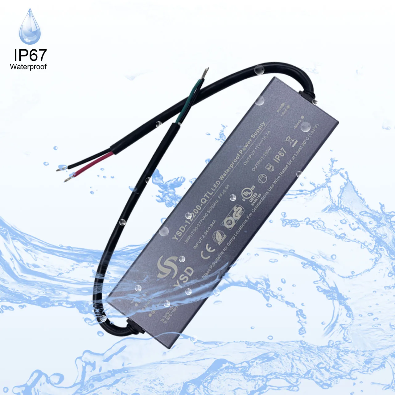 waterproof led power supply 12v 24v 60w 100w 200w 300w 350w 400w ip67 led driver for outdoor led lighting