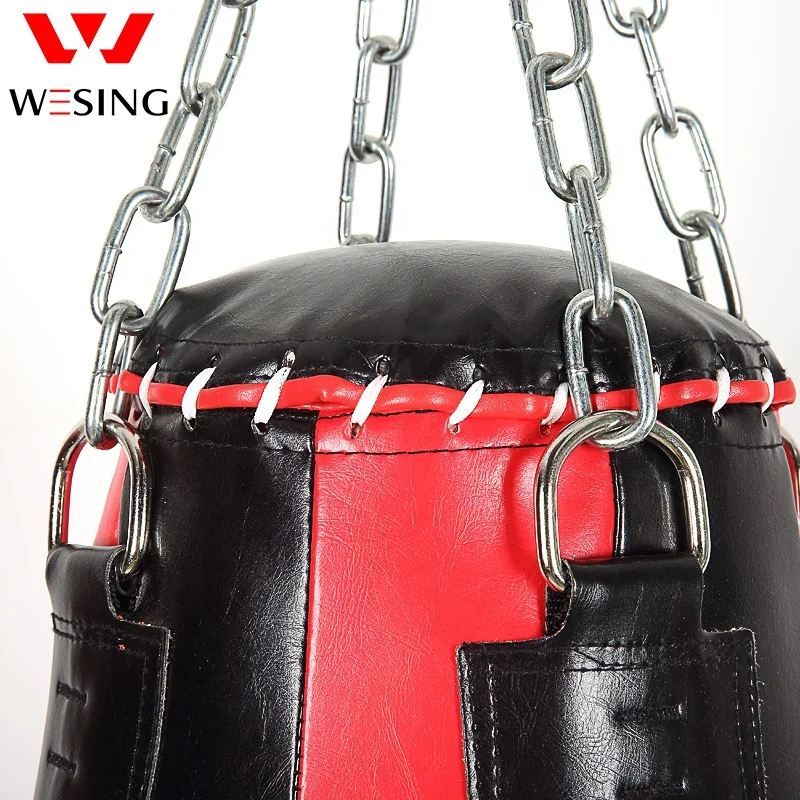 Wesing Customization High Quality Teardrop Punching Bags Heavy Leather Boxing Punching Bag For Adults