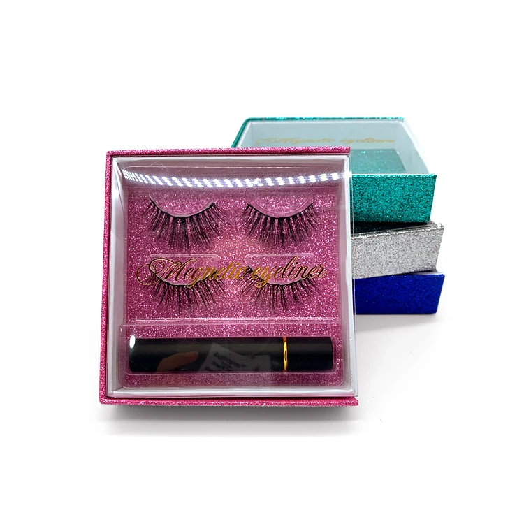  SY Lashes Shuying Заводская подводка для глаз под заказ магнитные Eeyelashes 2 пары в магнитной подарочной