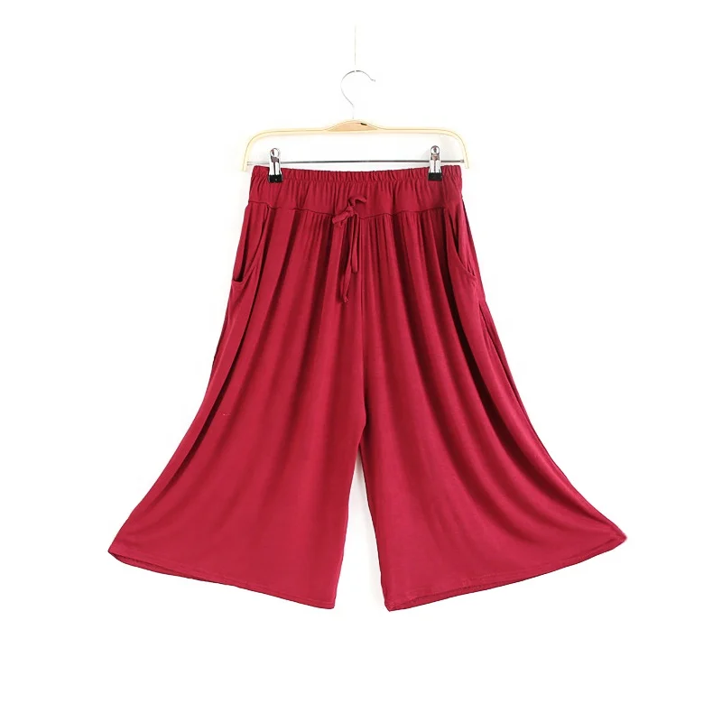 
Modern dance yoga costume cropped trousers women wide leg loose pants Belly Dance Pants 