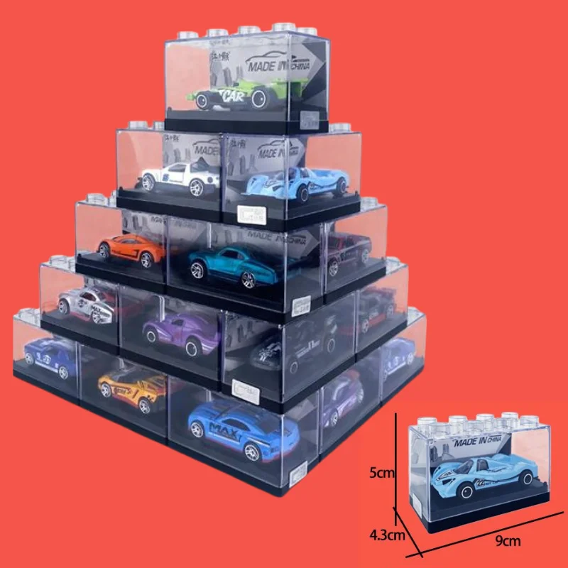 PANDAS 1:64 Mini Diecast Alloy Car Hot Free Wheel Metal Vehicle Building Block Box Alloy Plastic Sliding Model Racing Car Toy