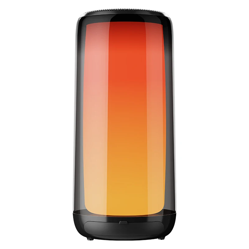 QERE HF33 Mini Portable Wireless Speaker Outdoor Subwoofer With Led Flashing Colorful Metal Bass Speaker