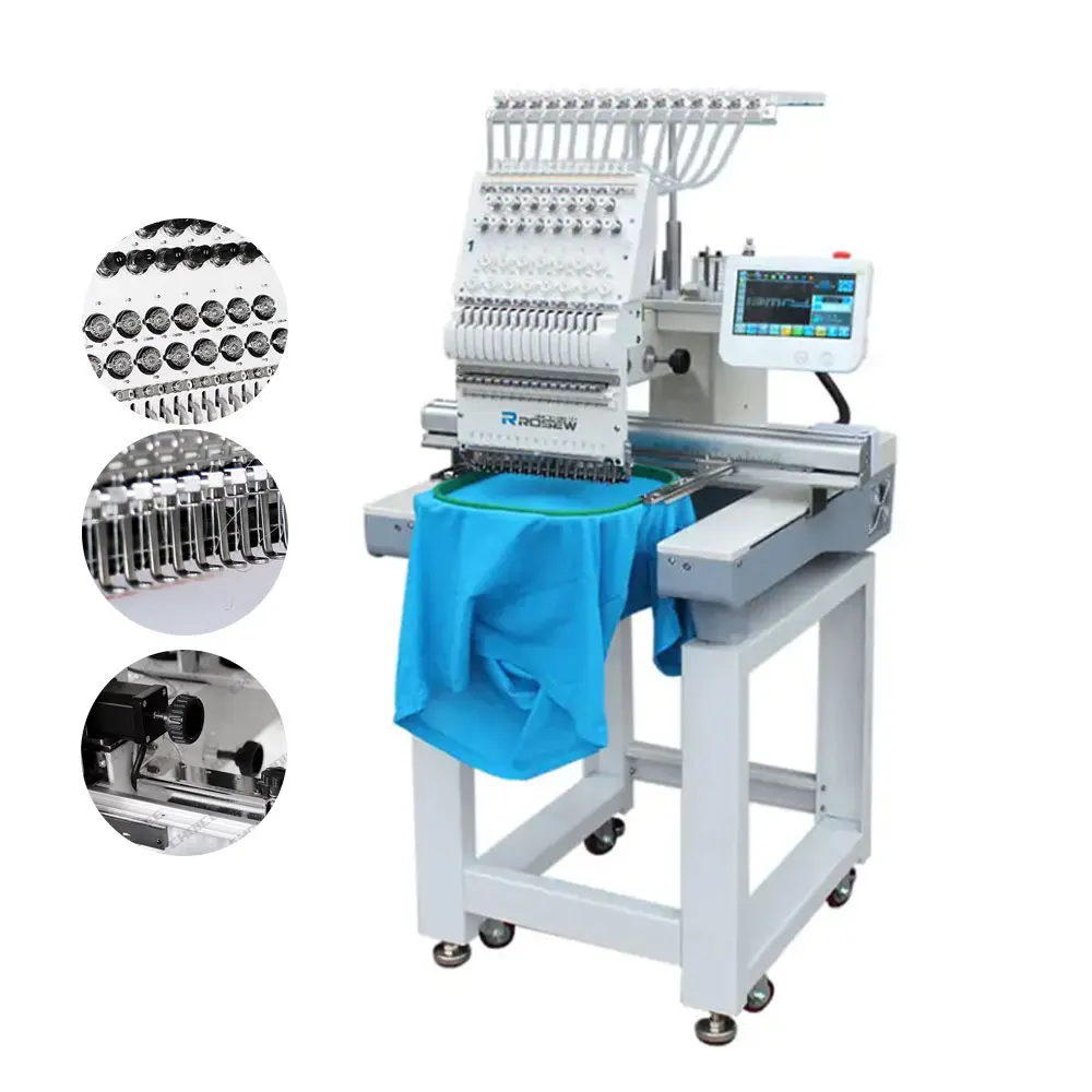 GC-C1501E 600*400mm multi head computer embroidery machine multi-function industrial embroidery machine for sale