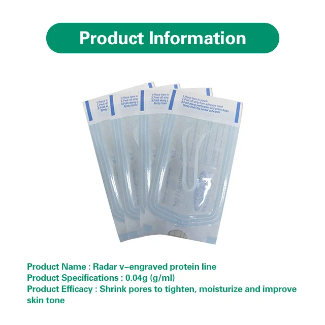 Facial Collagen Thread Lift remove wrinkles Face lifting Tightening Thread Gold Protein Line