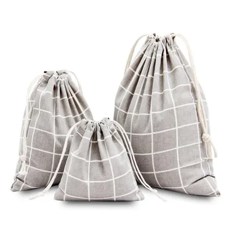 
Organic cotton drawstring bags eco friendly muslin bag fashion bag 