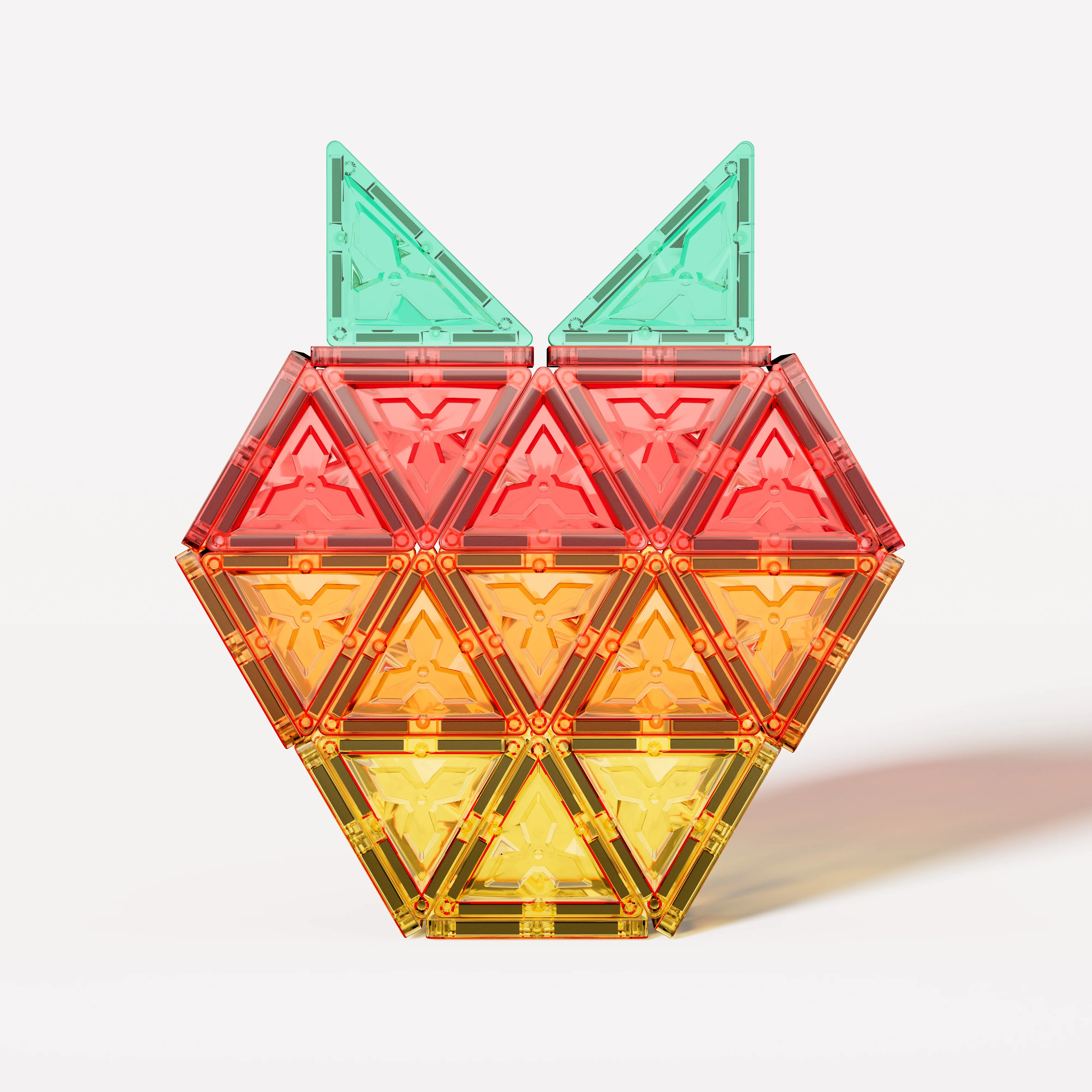 Montessori safe magnet tiles DIY educational assembly toy magnetic building blocks toys kids games