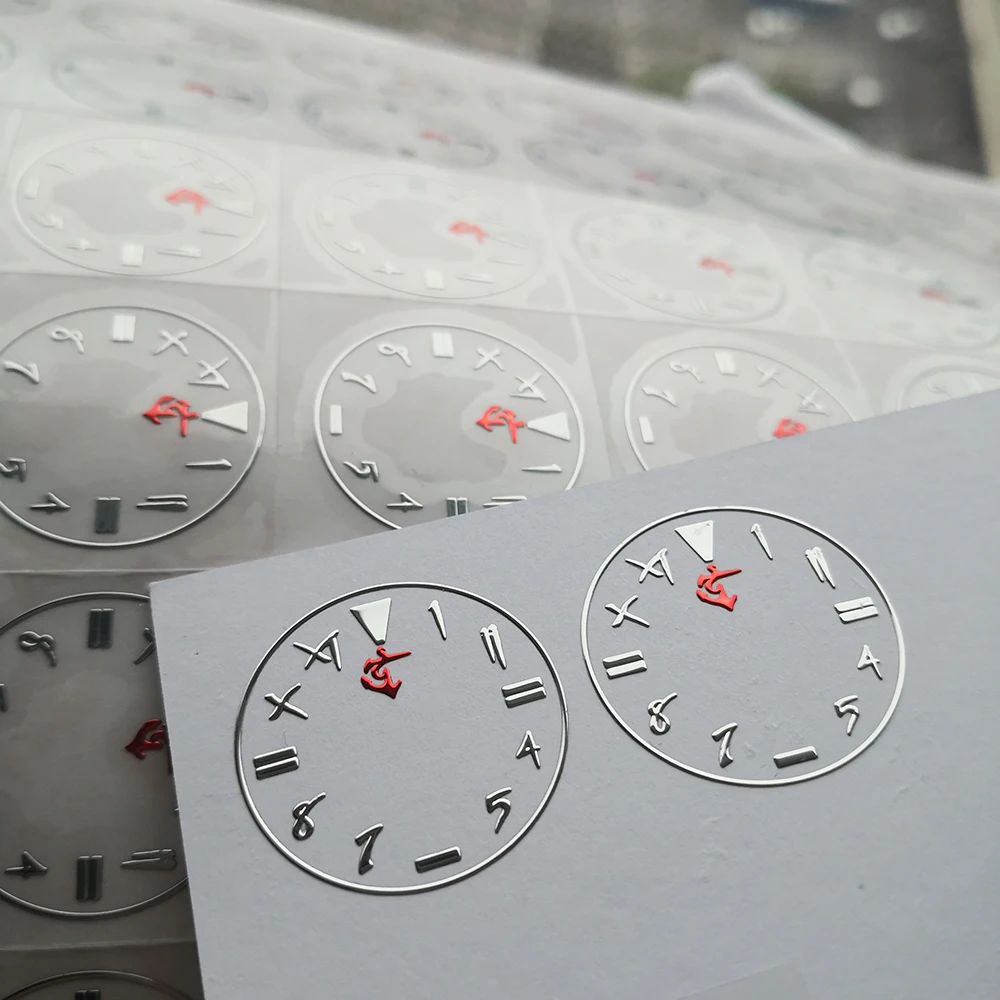 Customize Luxury Gold Adhesive Label Transfer Metal Sticker for Watch Dials 3D Logo Decals Waterproof Emboss Gold Sticker