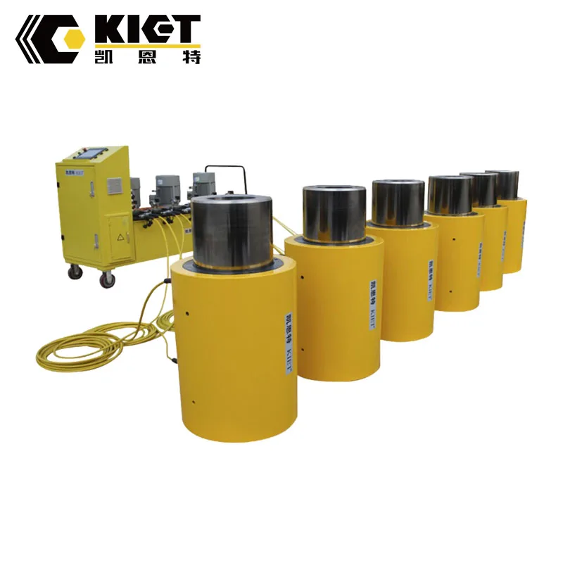 700 bar Heavy Duty Double Acting 1000 ton Hydraulic Jack for Pile Load Test