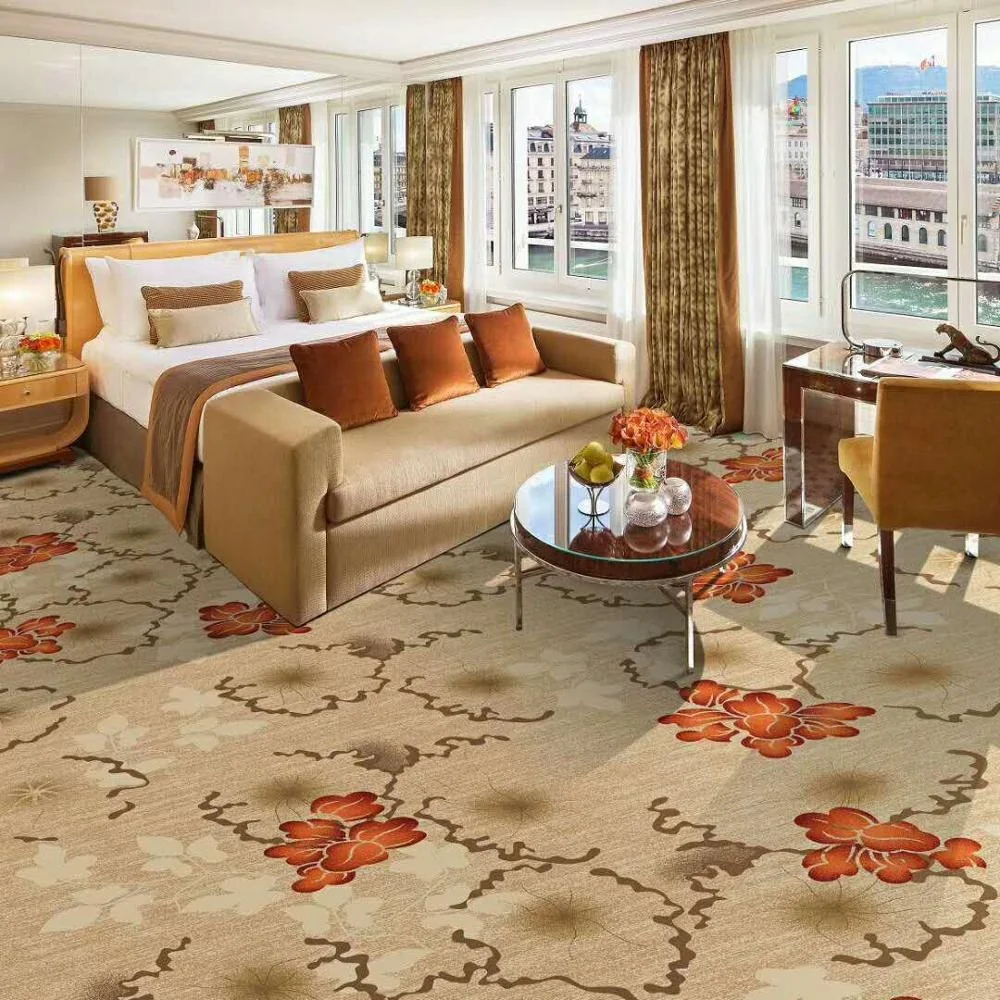 
 Для домашнего использования с отпечатанным узором для роскошного отеля cплошной Capet с экшен-бэк  