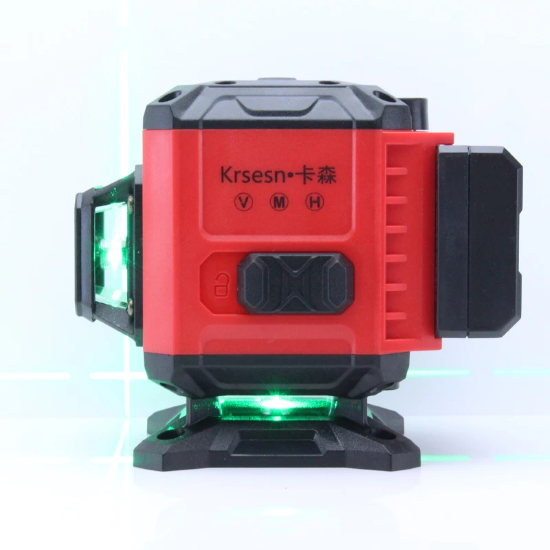 Super 12 line 3D green blue laser level self-leveling 360 horizontal and vertical mini pocket laser level