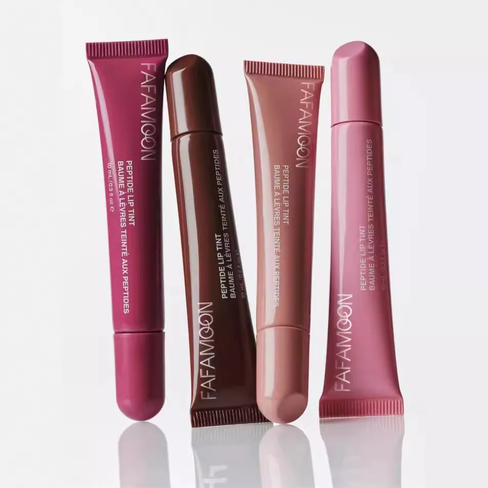 8 colors rh waterproof fruity Stain Hydrating Plump private label tinted peptide lip tint balm jelly lip gloss