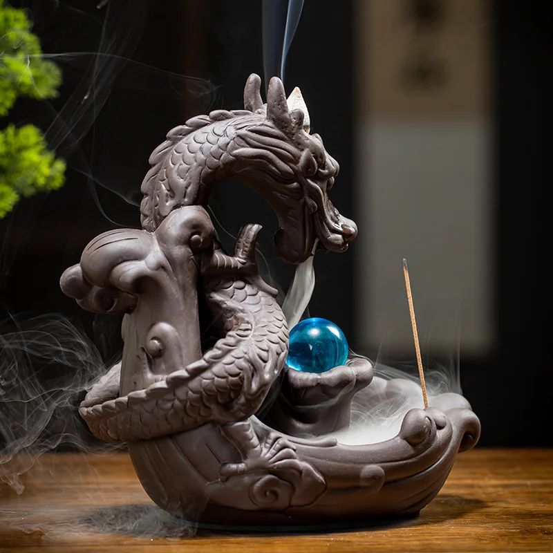Y807 ароматическая керамическая горелка в виде дракона