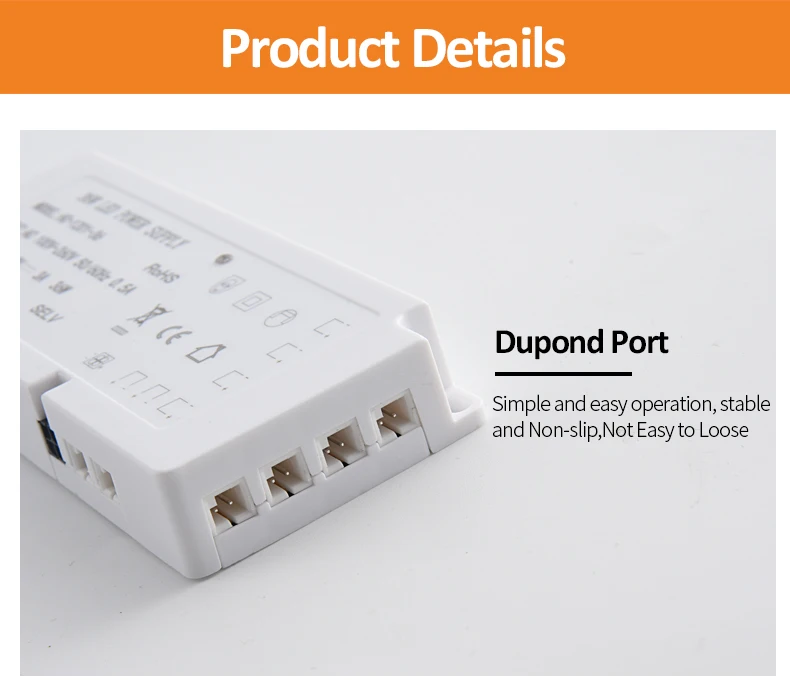 LED Driver 12V DC Multiple Output Power Supply New Erp 12W Cabinet Light LED Power Supply with Dupont Connector