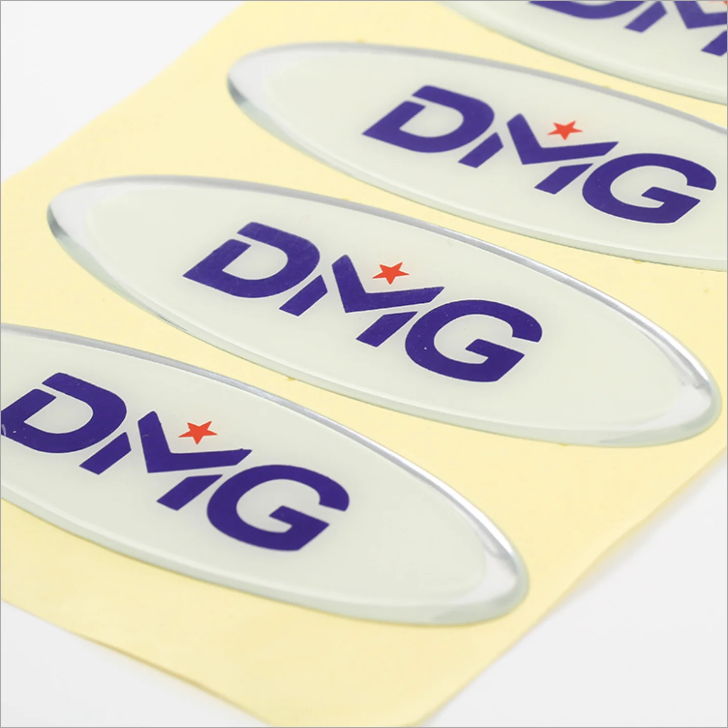 custom adhesive round rectangle doming pvc floor domed 3d epoxy resin