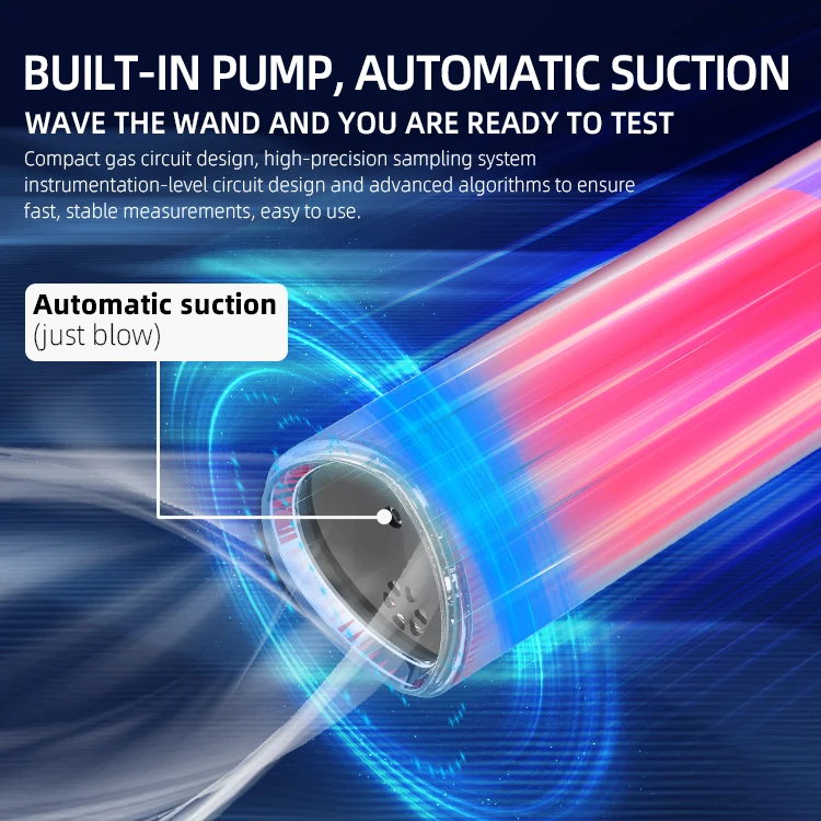 High Precision Alcohol Detector for Blow Test Special Instrument for Measuring Drunk Driving Traffic Warning Product