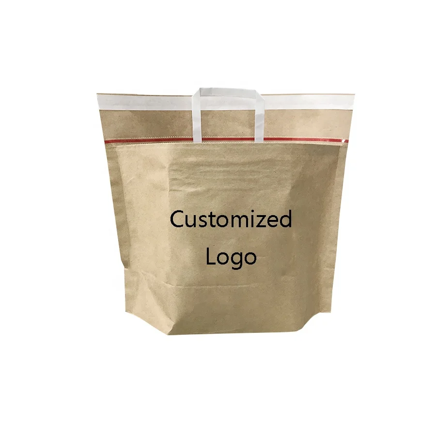Brown Kraft Paper Mailing Bags Shipping Sacks for Express Packing Envelope Recycled Custom Logo Printed Plain Customized