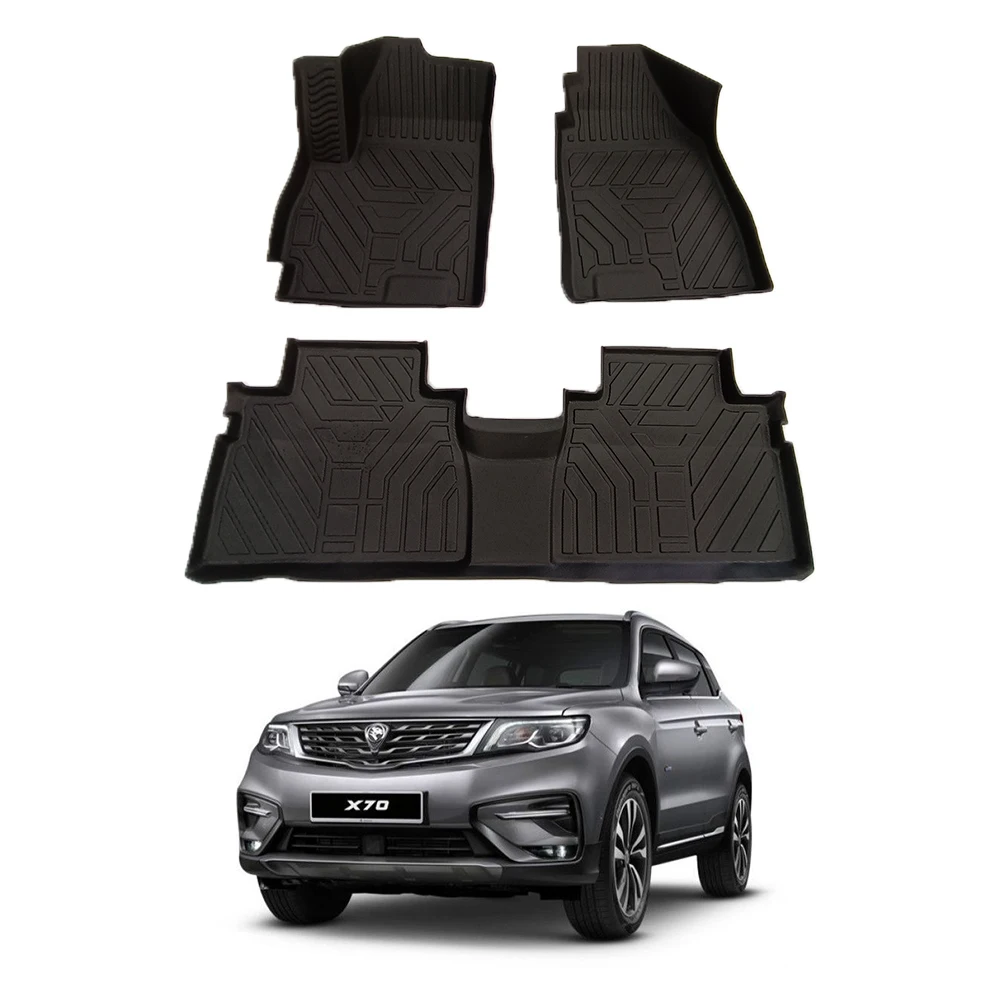 TPE waterproof car floor mats compatible car mat set rubber non skid all weather full set car mats carpet For X70 2018-2022