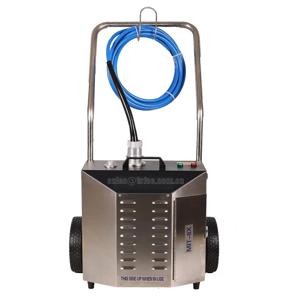 tube cleaner/tube brushing machine for chiller boiler heat exchanger