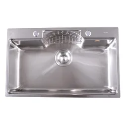 single bowl thickened 304 stainless steel kitchen sink