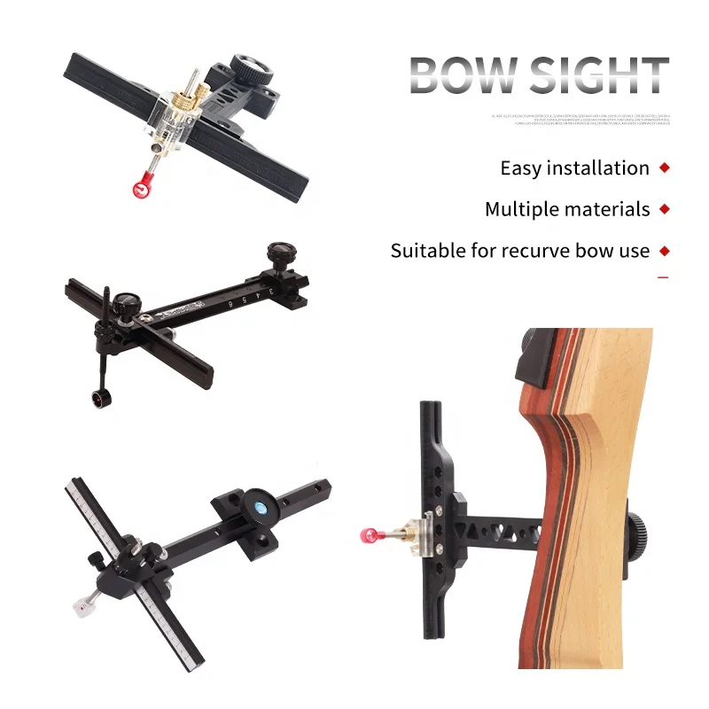 Рекурсивный лук Т-образный регулируемый одноволоконный оптический штифт металлическая игла стрела для стрельбы из лука соревнование тренировочные аксессуары