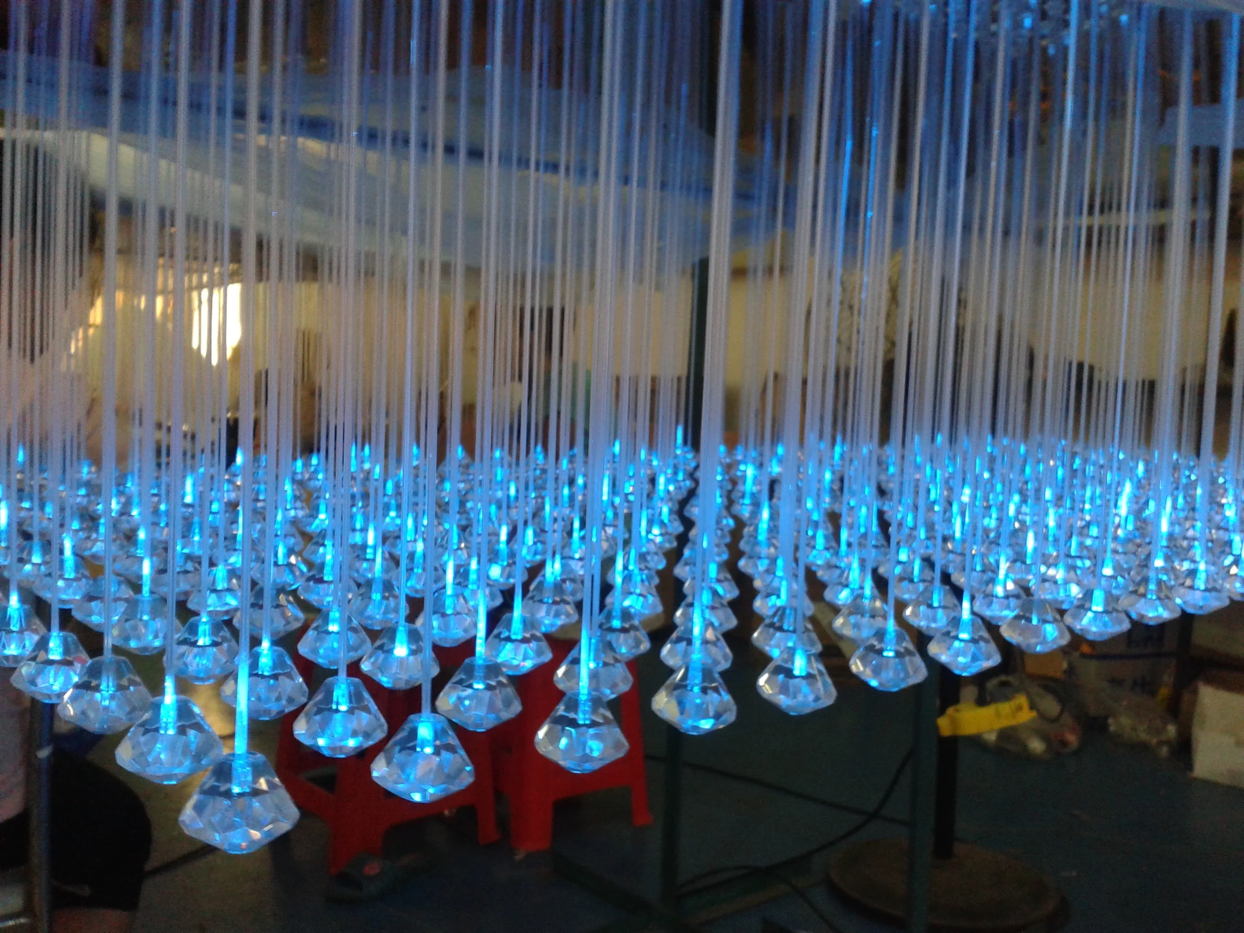 Beads Crystal for Fiber Optic Chandelier