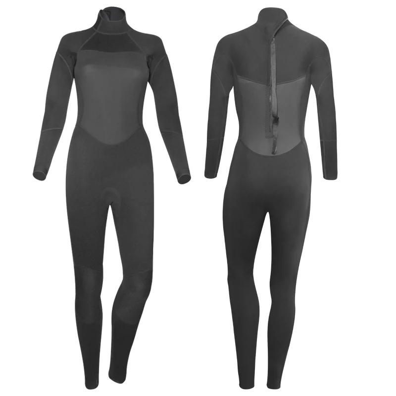 Factory Supply Men 3mm Black Long Sleeve Neoprene Swimming Wet Suit Surfing Diving Wetsuit women