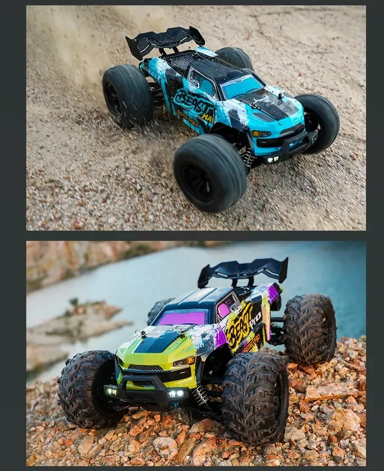 ZLL SG116 MAX Brushless 80KM/H High Speed Car 2.4G 4WD 1/16 Scale RC Car Toys With LED Headlights For Kids Birthday Gifts