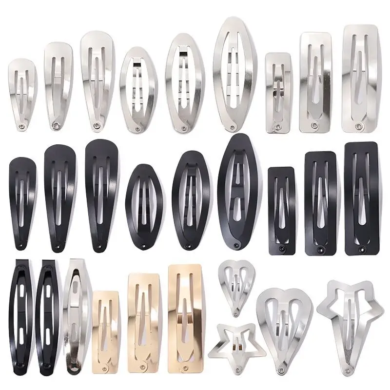 All kinds of metal hair snap clip barrette for girls