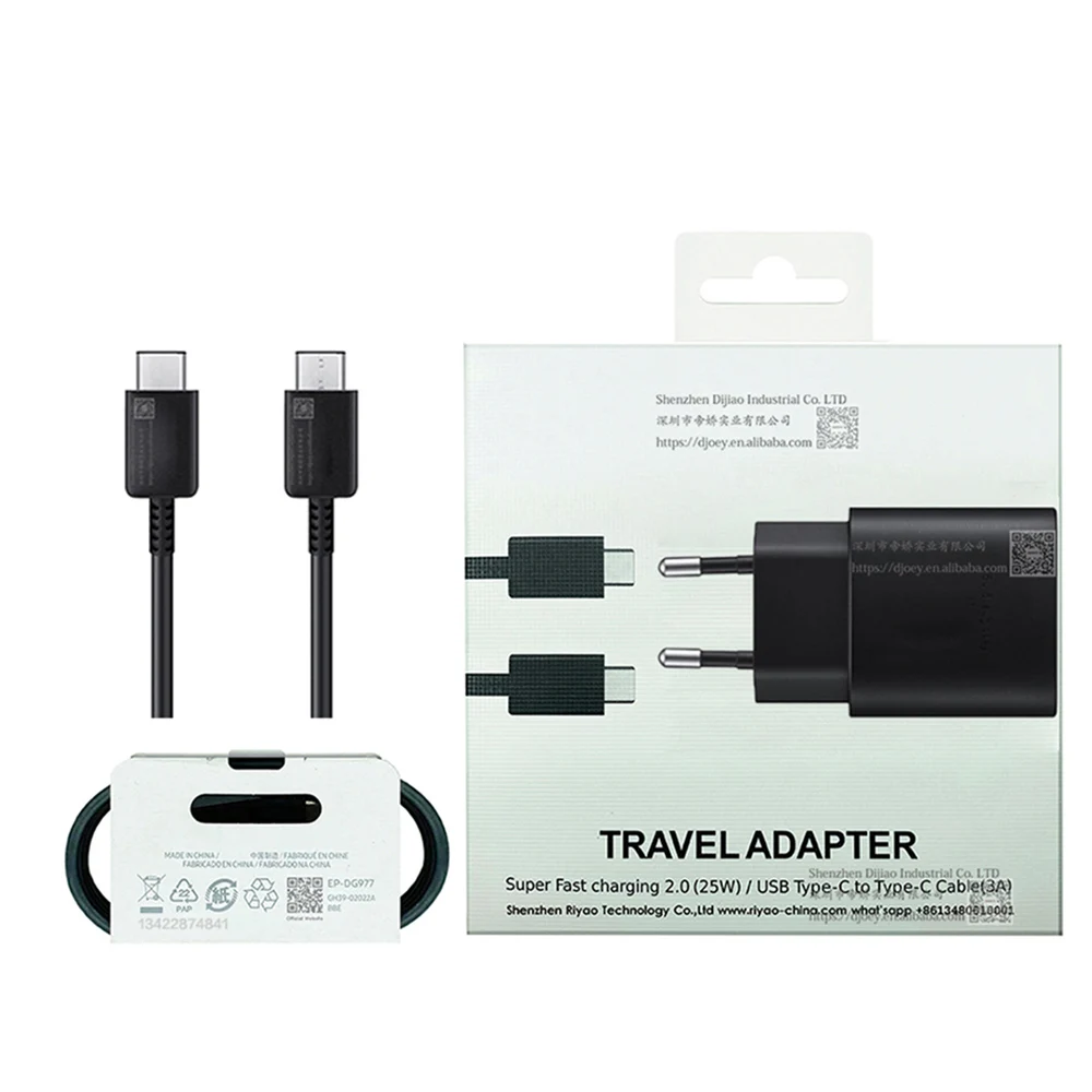 Korea plug EP-TA800 25W fast charger type C travel adapter for Samsung Galaxy Note 10 Type C PD Wall charger