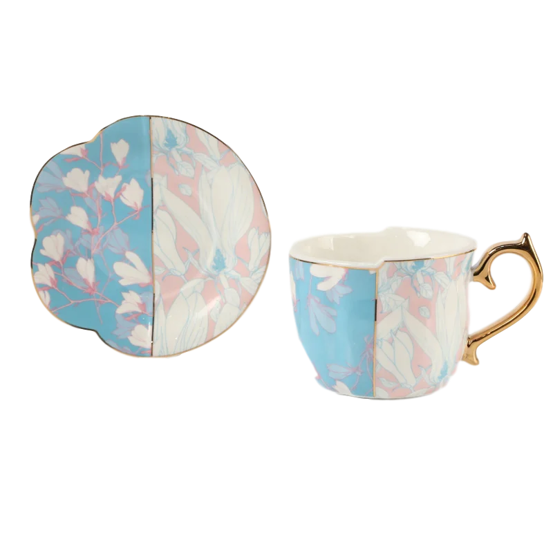 Индивидуальный комплект кофейных чайных чашек и блюдец SU25 Европейского дизайна
