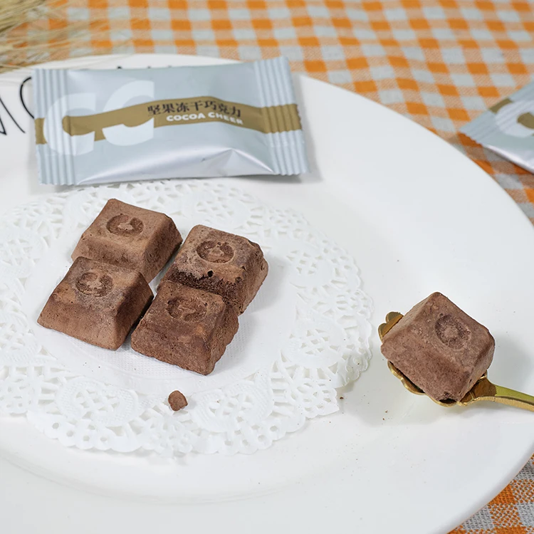 Low Calorie Freeze Drying Chocolate Fitness Snacks Hot Selling Chocolates Direct Sugar Free Almond Chocolate