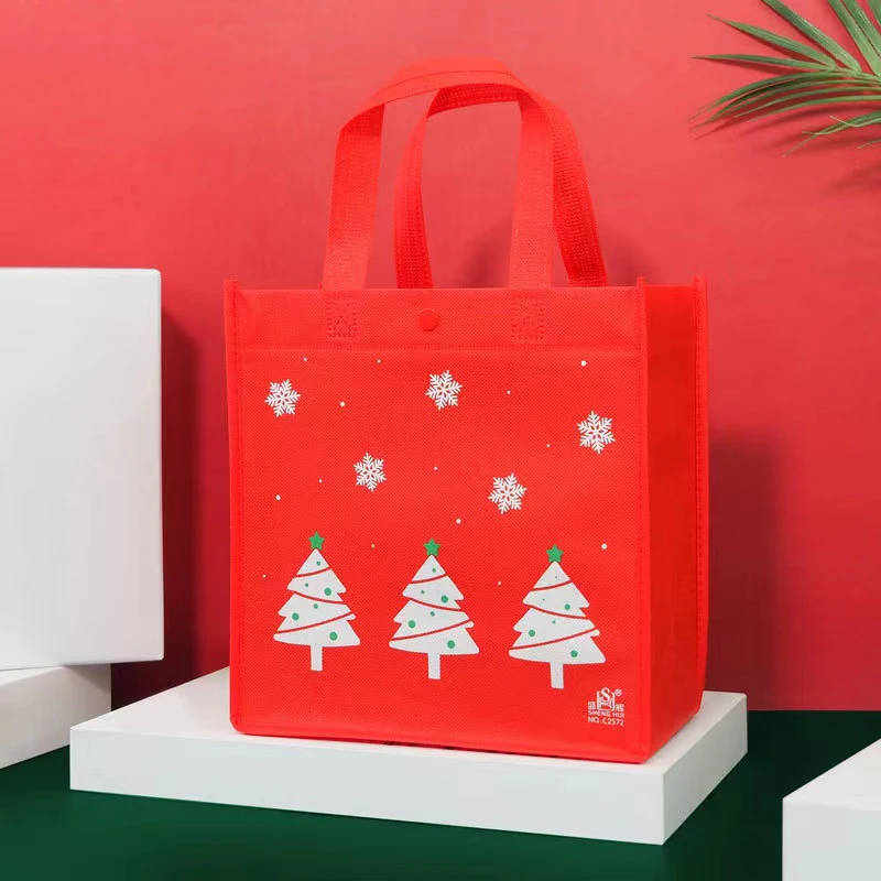 High Quality Christmas Eco-Friendly Non Woven Tote Bag