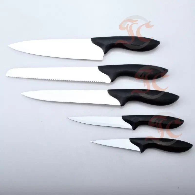 Best quality 5pcs Color non-stick Coating Kitchen Knife Set