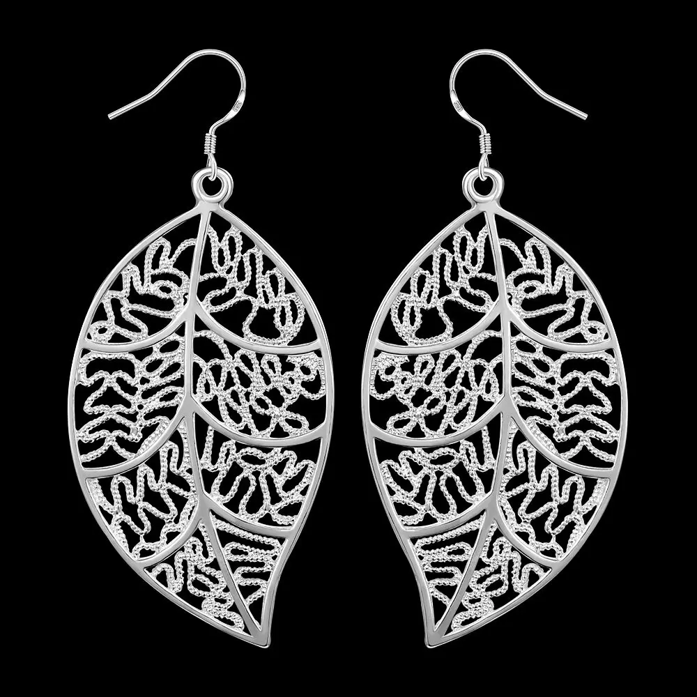 Most Selling Fine Jewellery 925 Sterling Silver plated Chandelier Hoop Pierced Earrings for Womens from India