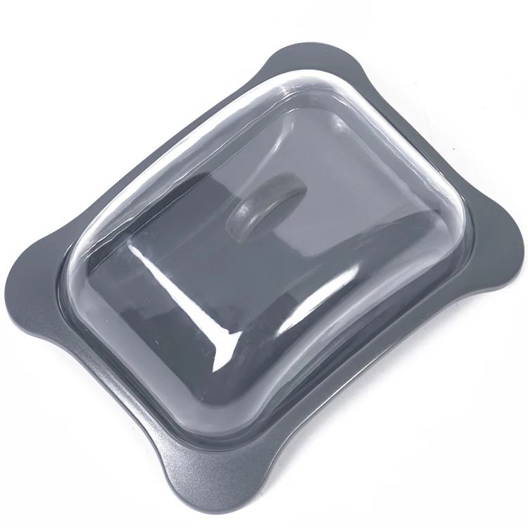 Butter Cheese Dish with Lid Good Quality Food Grade Rectangle Plastic Plate Dish PS Color Box N/A Pattern Modern Everyday 0.09