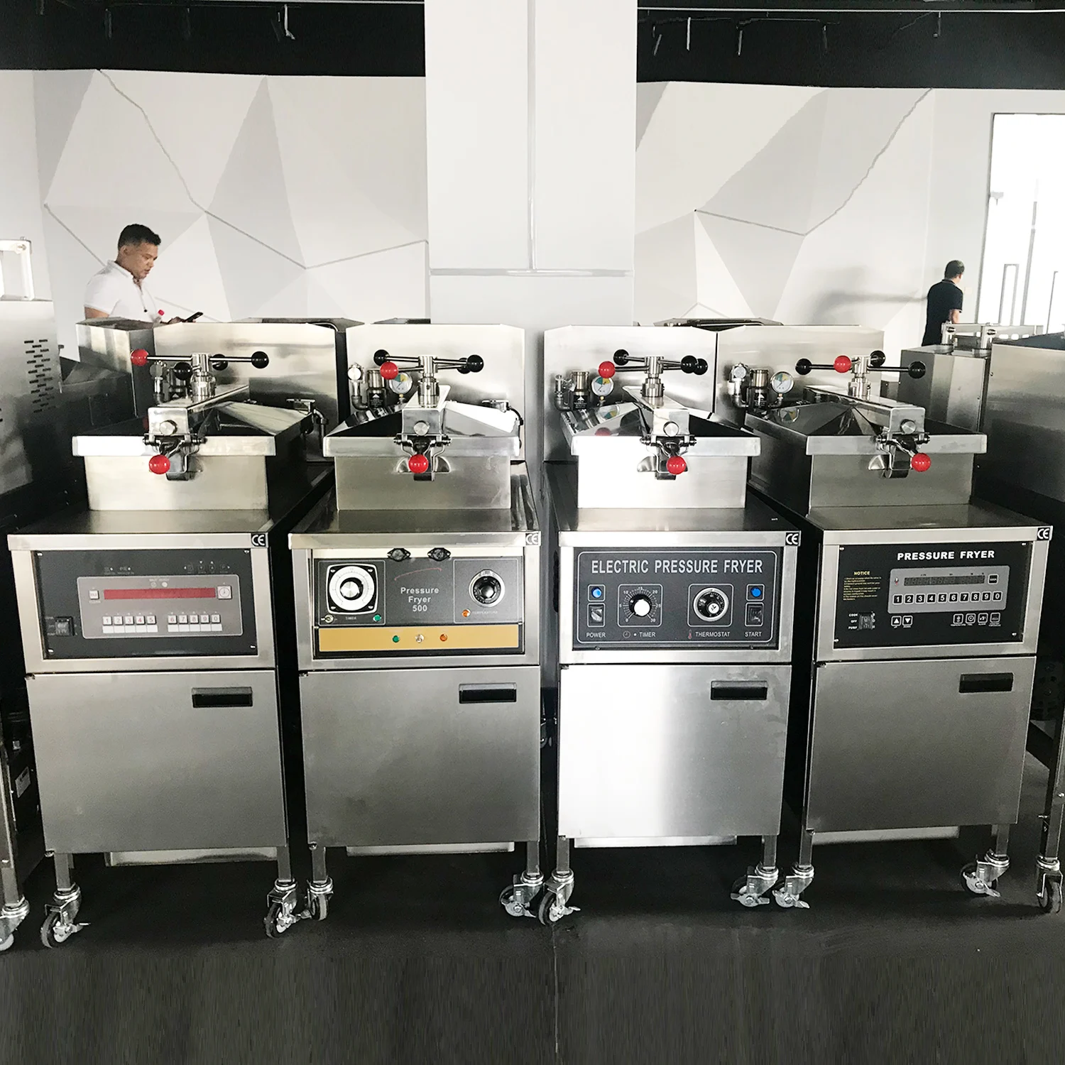  PFE-800 курица давления промышленного фритюрница с двумя