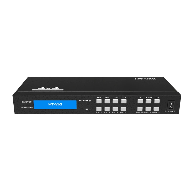 MT-HD44H матричный коммутатор 4x4 hdmi с поддержкой 4k @