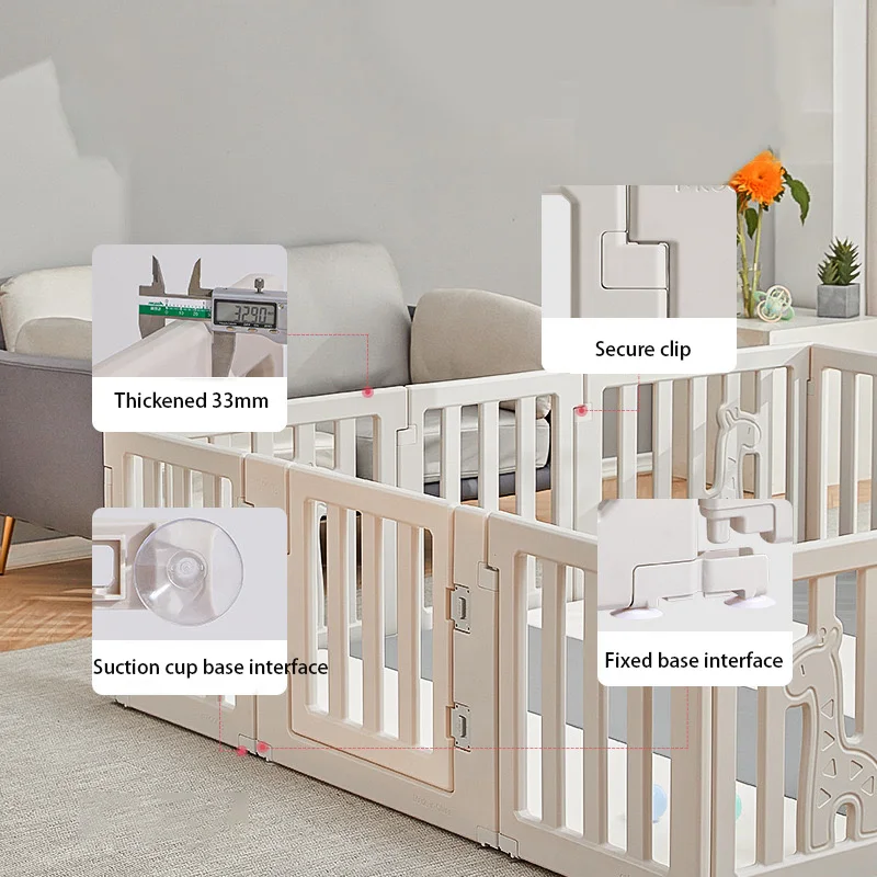 Modern Plastic Baby Playpen Indoor Household Protective Fence for Toddlers for School and Bedroom Use