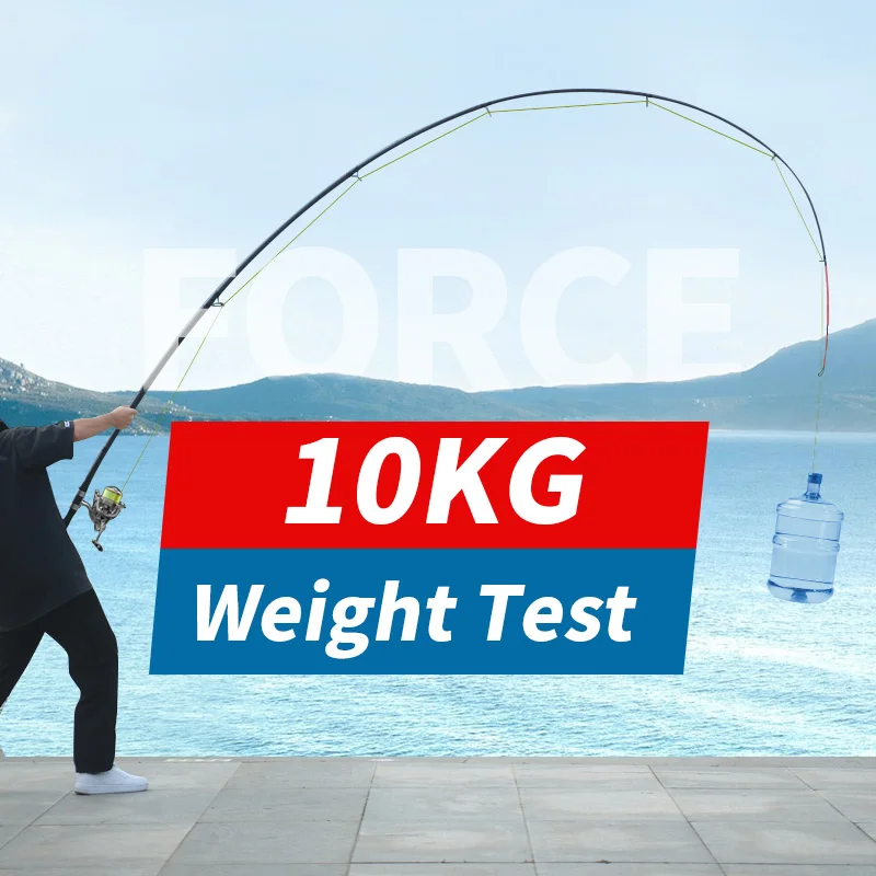 Updated LINNHUE OC fishing rods telescopic long-shot rod carbon fiber body good quality spinning rods fresh/saltwater fishing