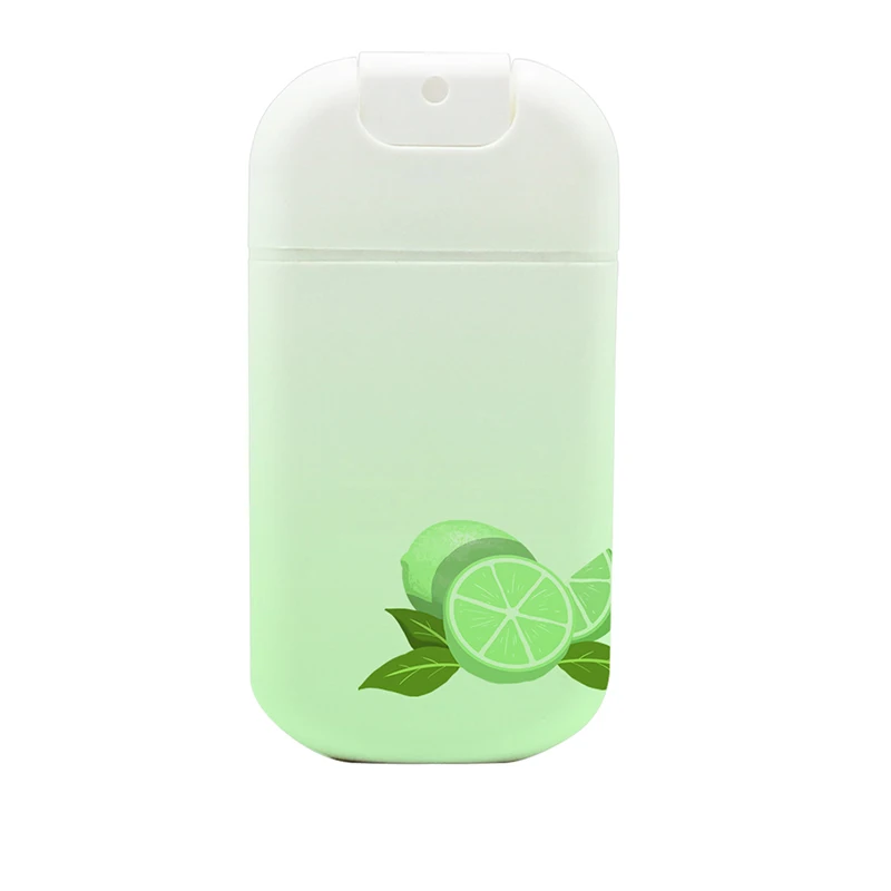 Spot goods 20ml plastic credit card flat spray bottle pocket size card sprayer,empty color credit card perfume spray with cover