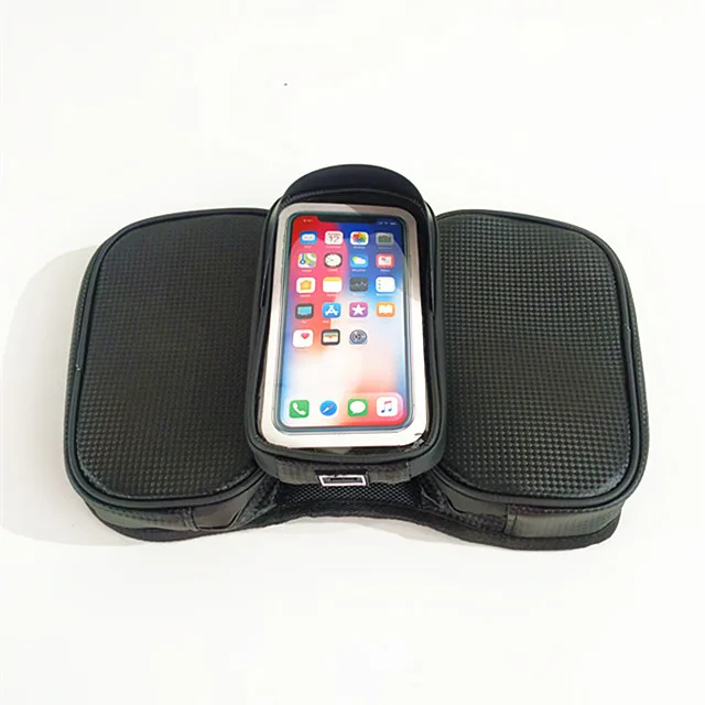 Bicycle Accessory Cycling Frame Bag Bike Front Tube Touch Screen Mount Bag For Cell Phone Bicycle Bags And Boxes