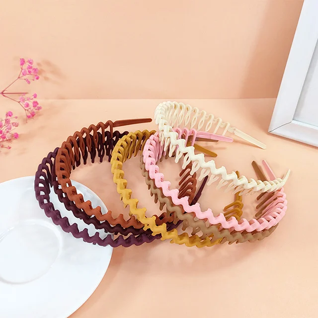 Wavy Toothed Fashion Hair Hoops  Acetate Acrylic Headbands Beautiful Hair Accessories for Women
