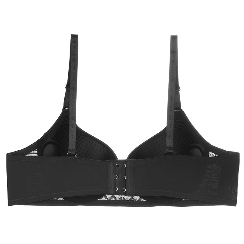 New design two colored unique design push up padded comfortable sexy lady sponge underwear bra