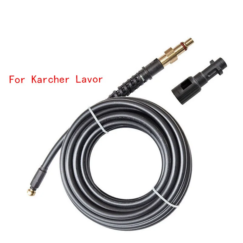 15M High-pressure car washer hose with rear 4 holes connect explosion-proof sewer dredging pipe compatible with LAVOR & KARCHERK
