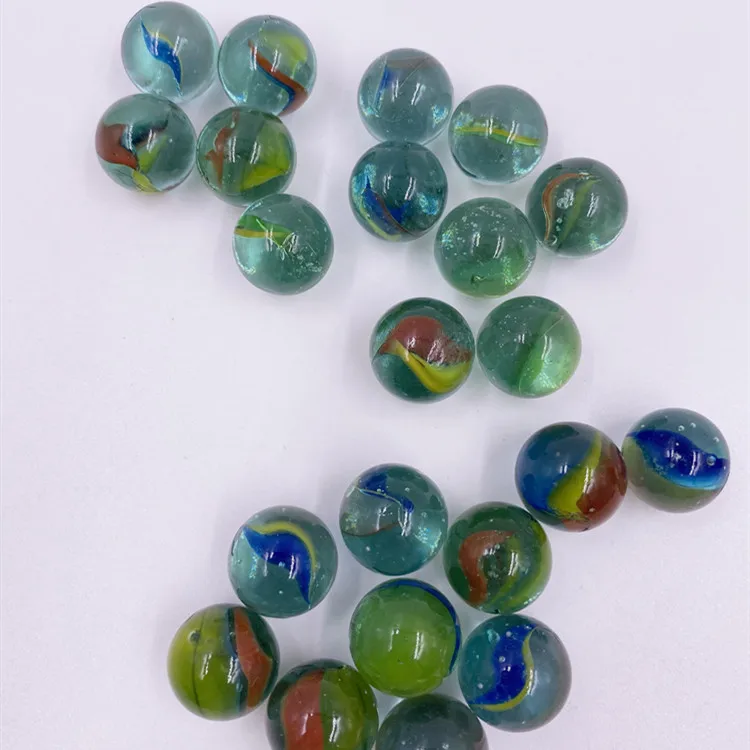 high quality kids playing decoration round glass marbles