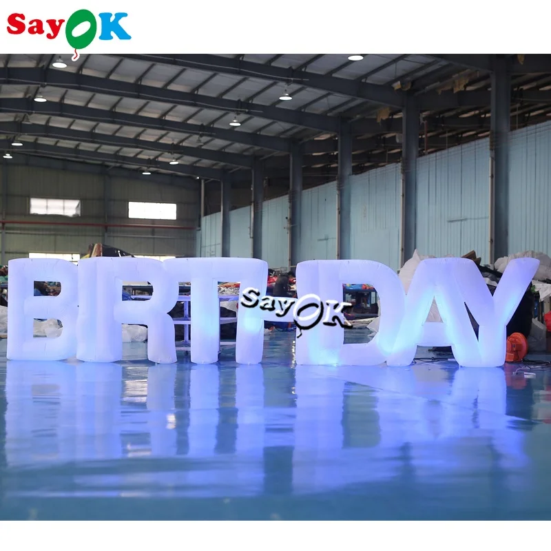 custom giant large inflatable alphabet letters birthday for advertising